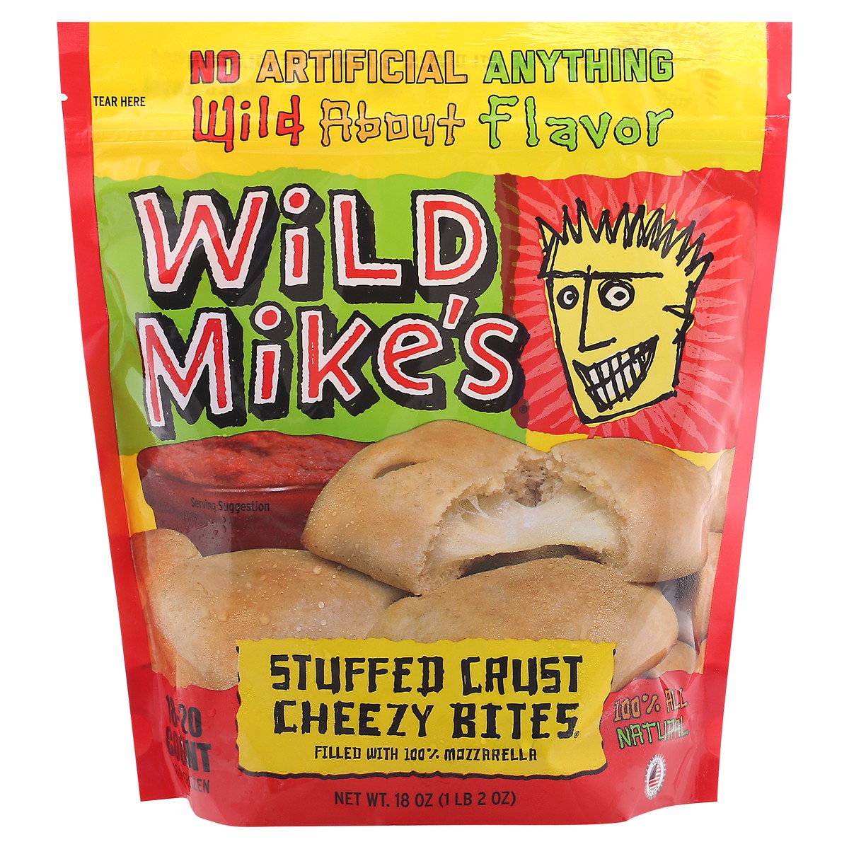 slide 8 of 13, Wild Mike's Stuffed Crust Cheezy Bites 18 oz Bag, 18 oz