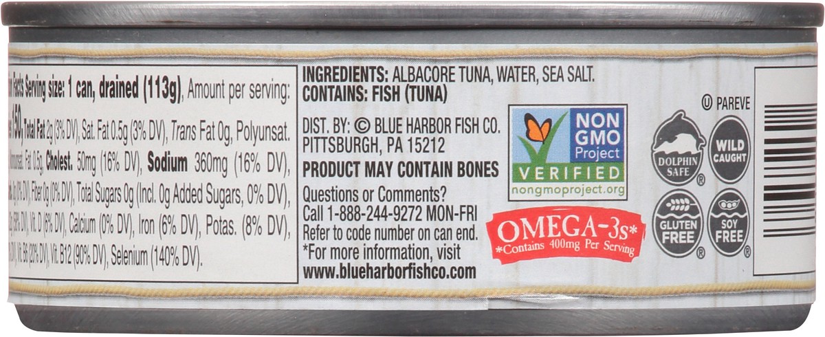 slide 4 of 9, Blue Harbor Fish Co. Solid White In Water w/Salt (drained, 4.6 oz