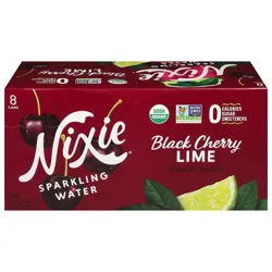 Nixie Black Cherry Lime Sparkling Water - 8 ct
