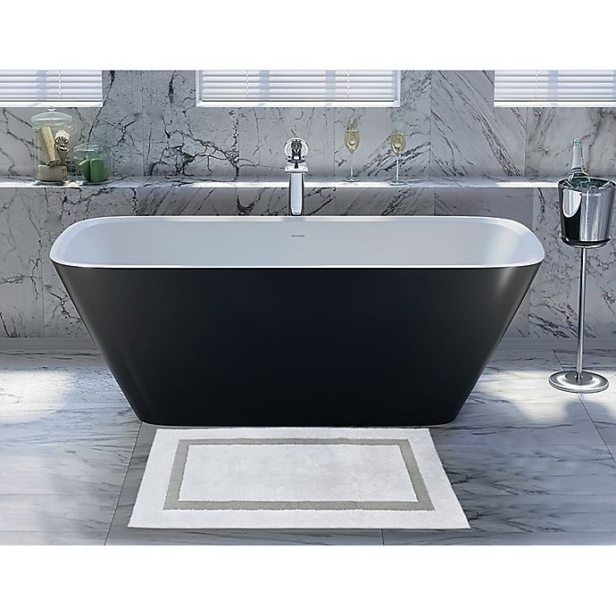 slide 2 of 4, Wamsutta Pinnacle Bath Rug - Silver'', 24 in x 40 in