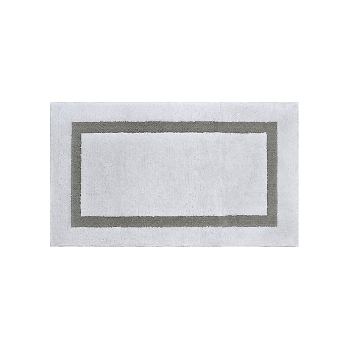 slide 1 of 4, Wamsutta Pinnacle Bath Rug - Silver'', 24 in x 40 in