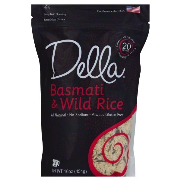 slide 1 of 2, Della Basmati & Wild Rice 16 oz, 1 lb