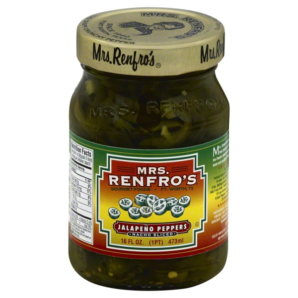 slide 1 of 4, Mrs. Renfro's Jalapeno Peppers, Nacho Sliced, 