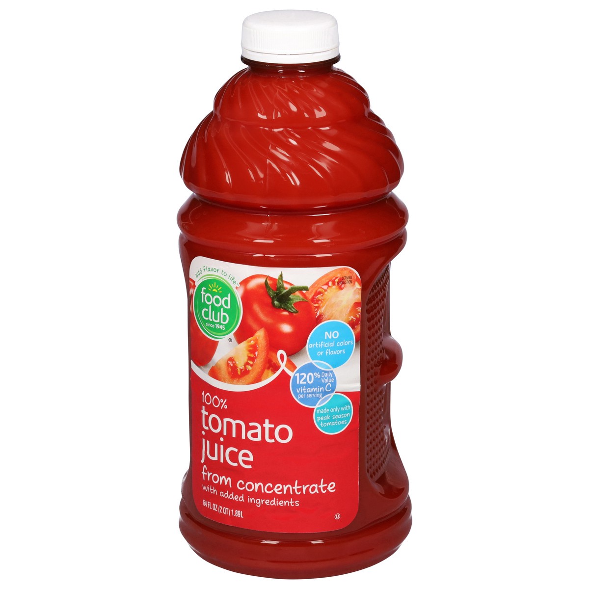slide 4 of 14, Food Club 100% Tomato Juice 64 fl oz, 64 fl oz