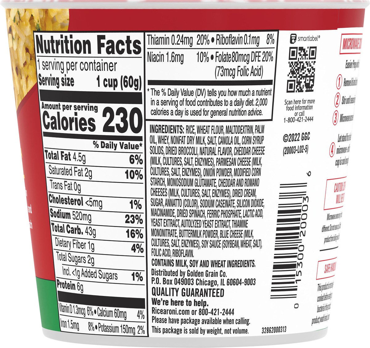 slide 5 of 9, Rice-A-Roni Rice, Cheddar Broccoli Flavor, 2.11 oz