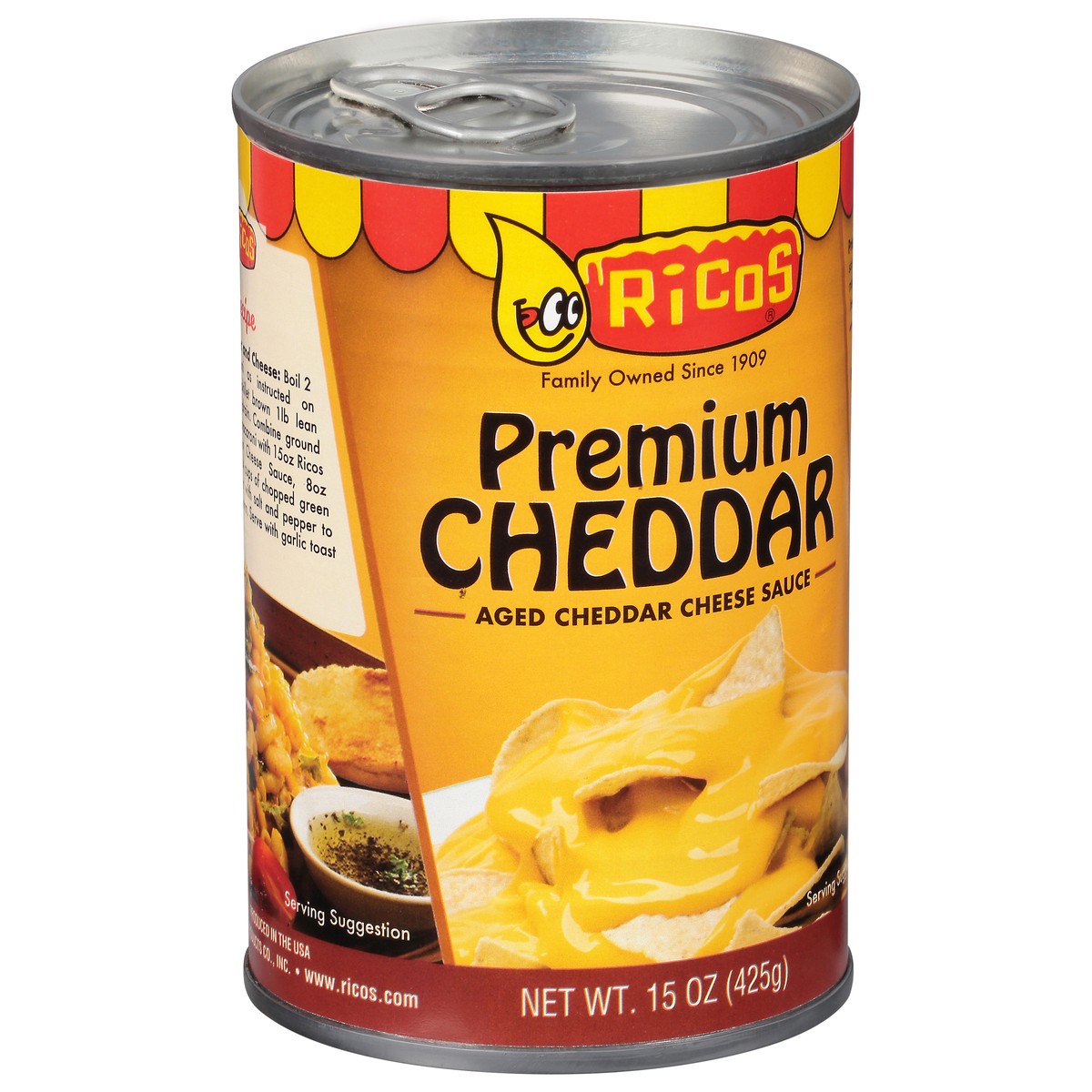 slide 4 of 9, Rico's Premium Cheddar Cheese Sauce 15 oz, 15 oz