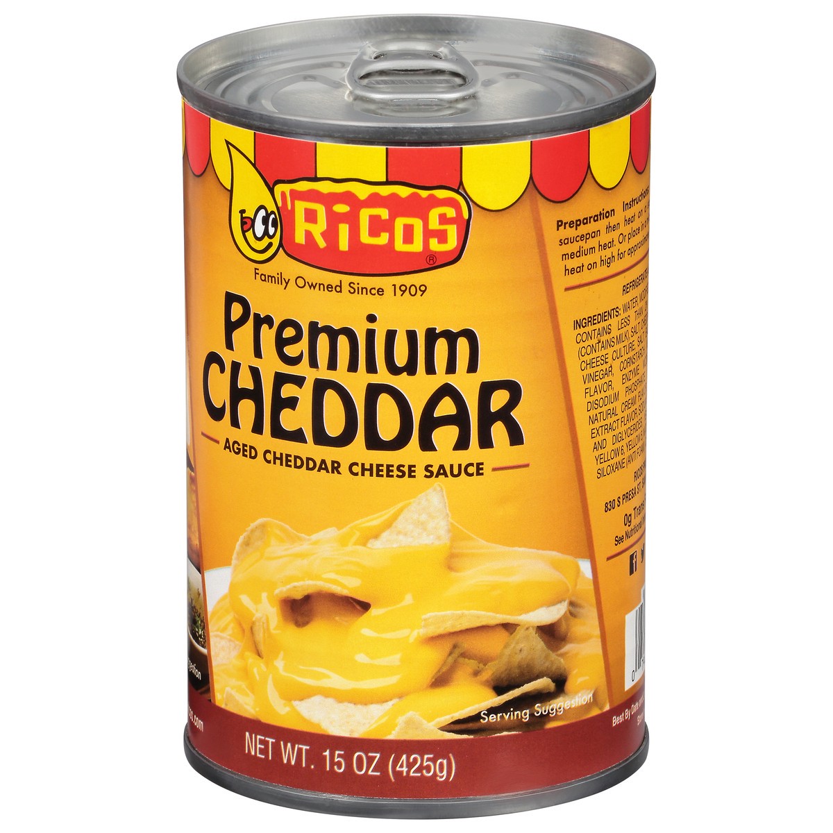 slide 6 of 9, Rico's Premium Cheddar Cheese Sauce 15 oz, 15 oz