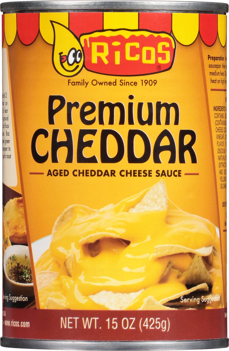 slide 8 of 9, Rico's Premium Cheddar Cheese Sauce 15 oz, 15 oz