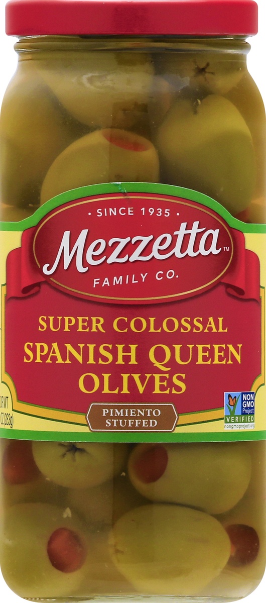 slide 9 of 11, Mezzetta Super Colossal Spanish Queen Olives, 10 oz