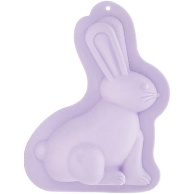 slide 1 of 1, Destination Holiday Purple 3D Bunny Easter Mold, 1 ct