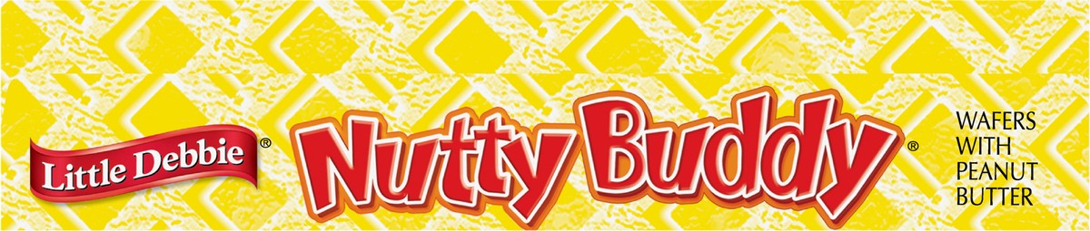 slide 6 of 11, Little Debbie Snack Cakes, Little Debbie Family Pack NUTTY BUDDY  wafers, 12 ct