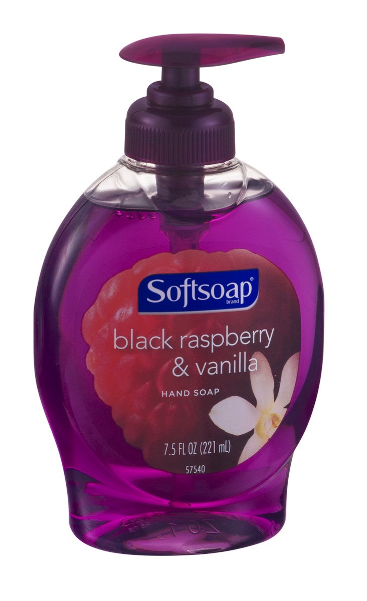 slide 2 of 9, Softsoap Black Raspberry & Vanilla Hand Soap, 7.5 fl oz