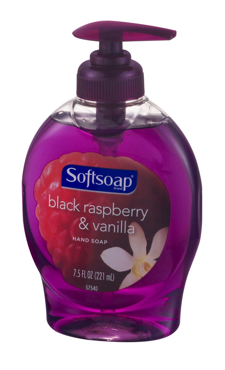 slide 4 of 9, Softsoap Black Raspberry & Vanilla Hand Soap, 7.5 fl oz