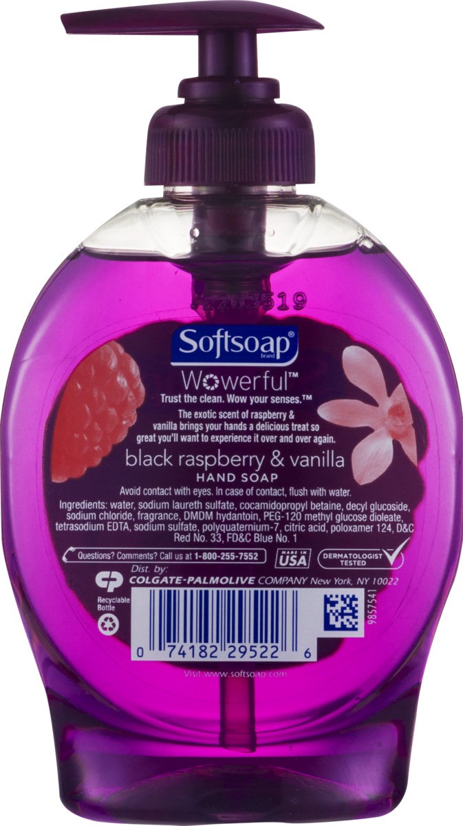 slide 9 of 9, Softsoap Black Raspberry & Vanilla Hand Soap, 7.5 fl oz