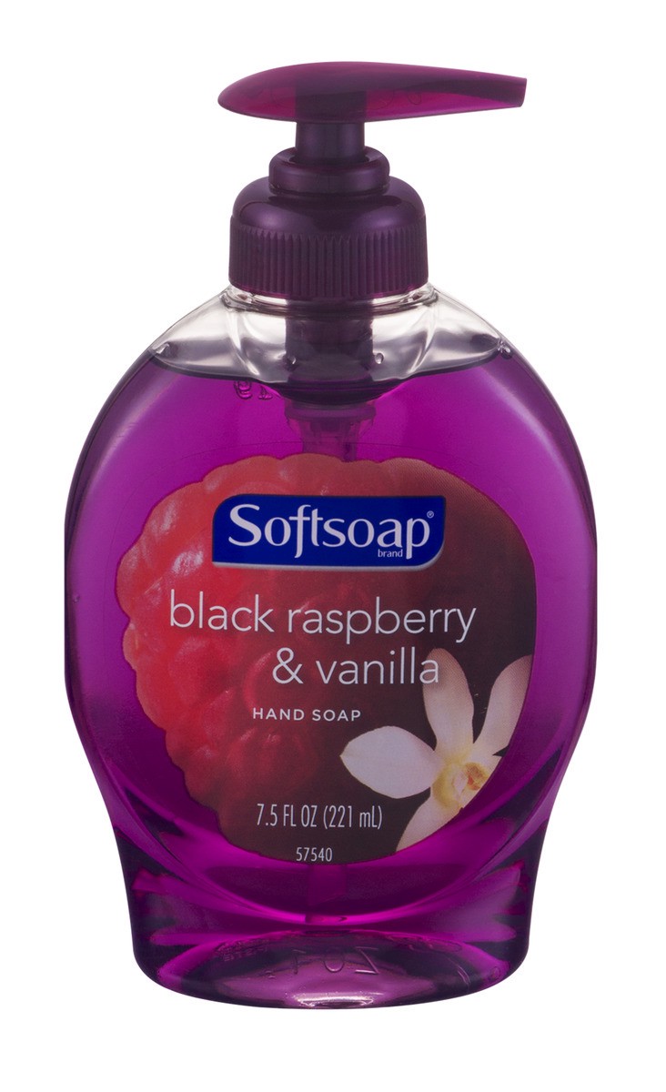 slide 1 of 9, Softsoap Black Raspberry & Vanilla Hand Soap, 7.5 fl oz