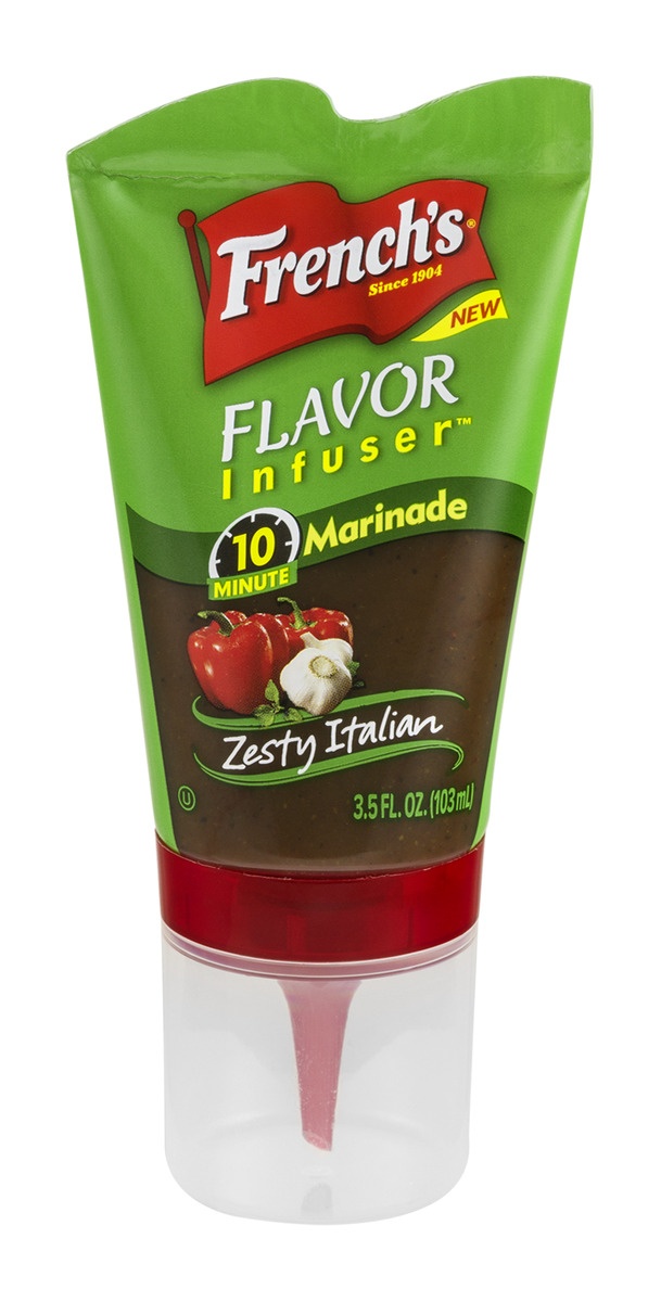 slide 1 of 1, Reckitt Benckiser Frenchs Flavor Infuser Marinade Zesty Italian, 3.5 fl oz