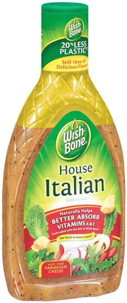 slide 1 of 1, Wish-Bone Dressing, House Italian, 16 oz