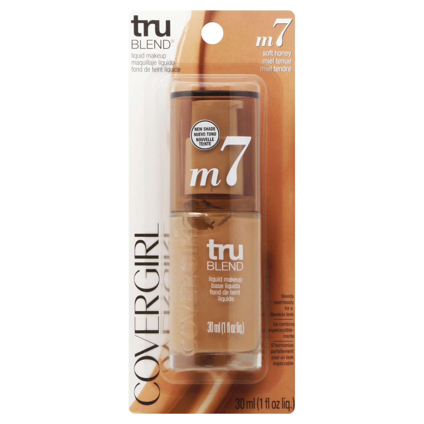 slide 1 of 1, Covergirl Trublend Liquid Makeup - M7 Soft Honey, 1 fl oz