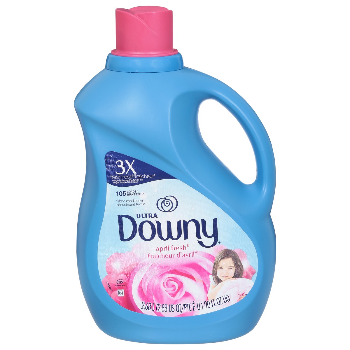 slide 1 of 13, Downy Ultra April Fresh Fabric Conditioner 90 fl oz, 90 fl oz