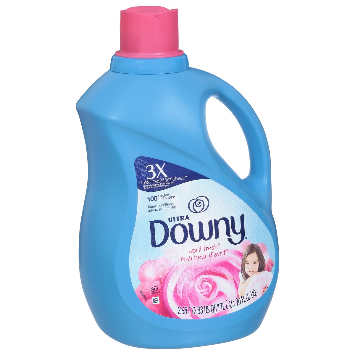 slide 5 of 13, Downy Ultra April Fresh Fabric Conditioner 90 fl oz, 90 fl oz