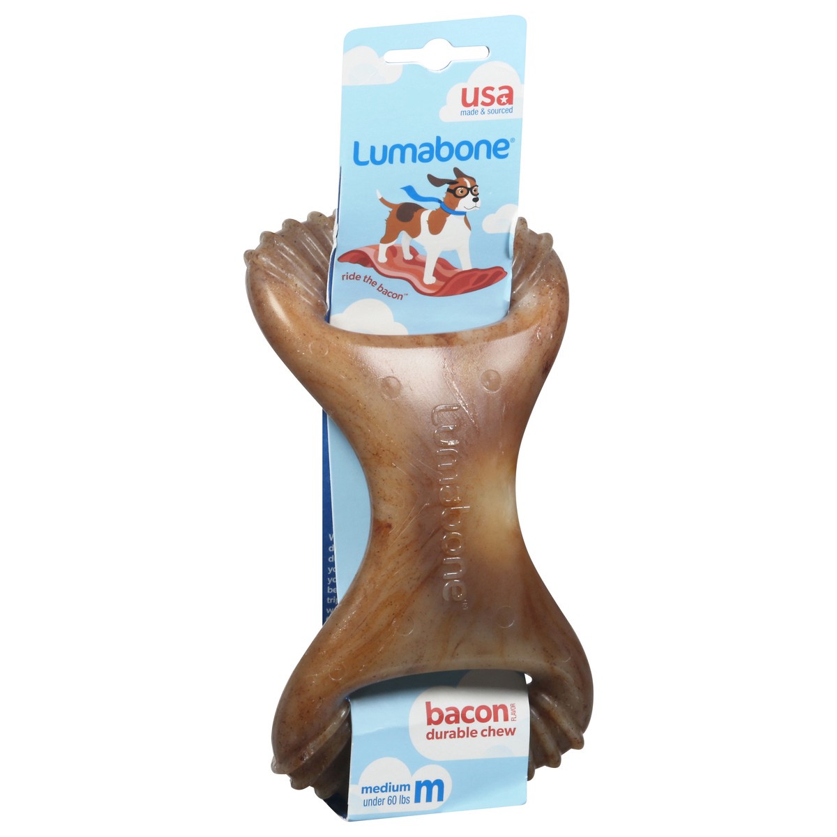 slide 8 of 9, LumaBone Bacon Flavor Durable Chew Medium 1 ea, 1 ct