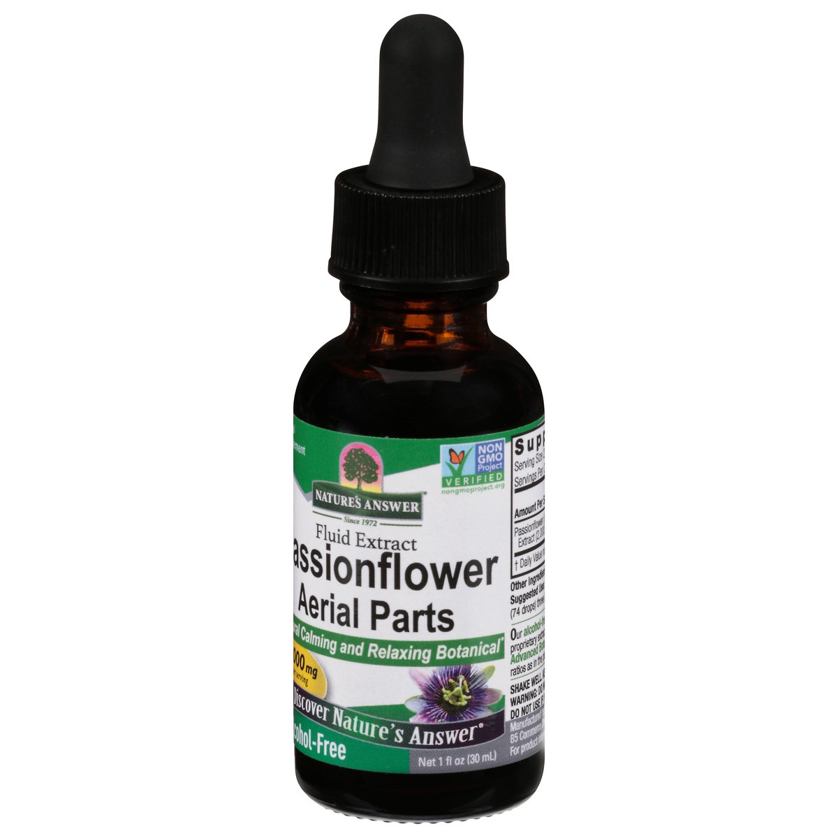 slide 3 of 9, Nature's Answer Fluid Extract Passionflower Aerial Parts 1 fl oz, 1 fl oz