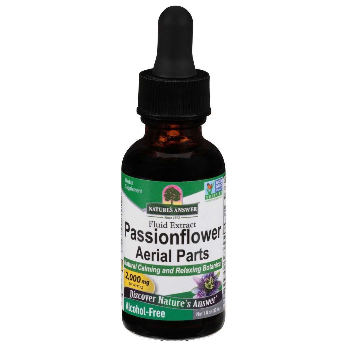 slide 1 of 9, Nature's Answer Fluid Extract Passionflower Aerial Parts 1 fl oz, 1 fl oz