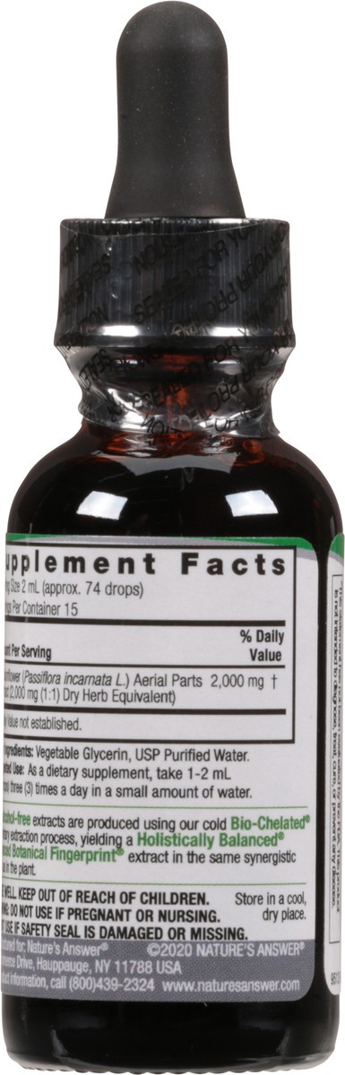 slide 5 of 9, Nature's Answer Fluid Extract Passionflower Aerial Parts 1 fl oz, 1 fl oz