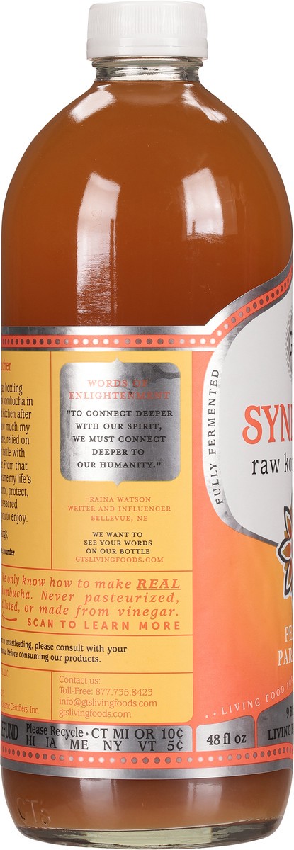 slide 5 of 14, Gt Enlightened Synergy Kombucha Peach Paradise 48.000 Fo, 48 fl oz