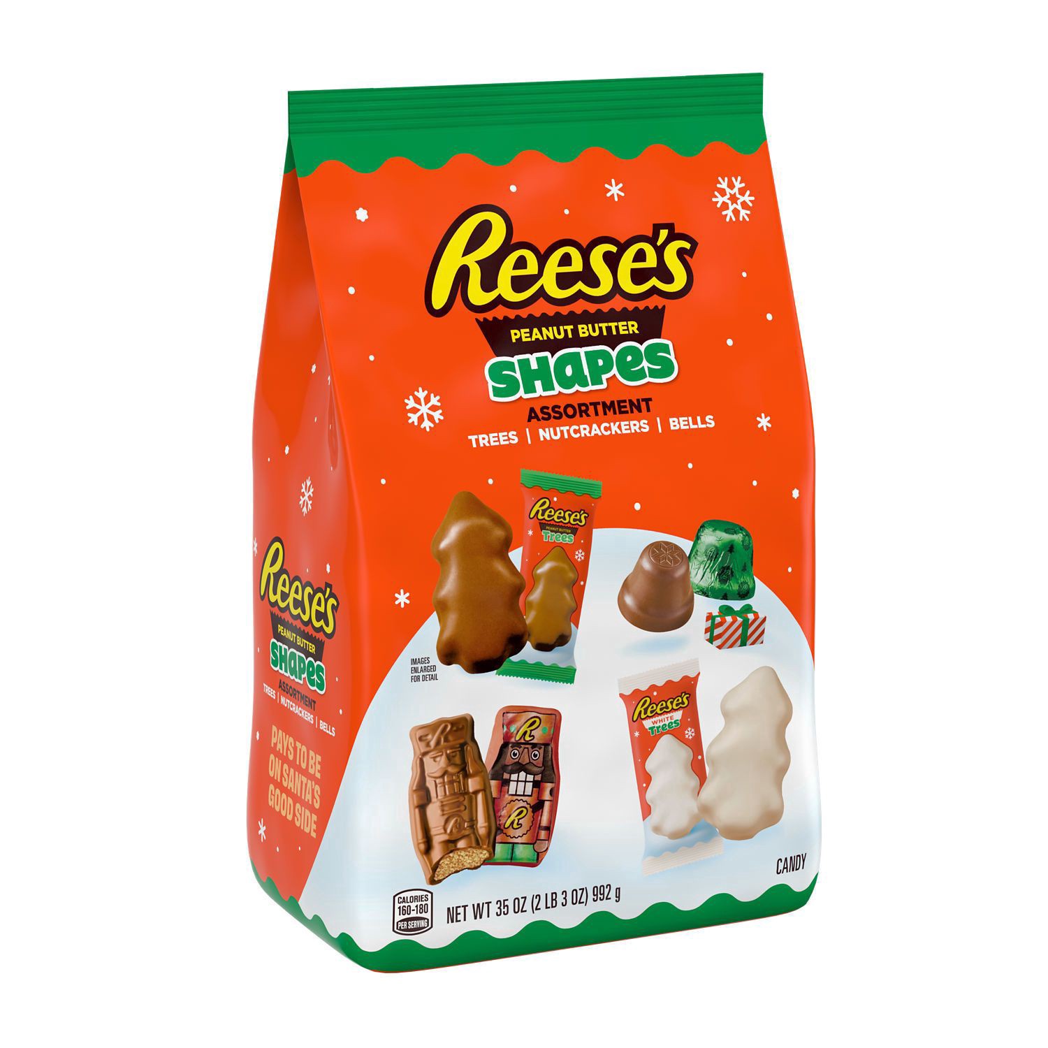 slide 1 of 1, Reese's, Assorted Holiday Shapes, 35 Oz, 31.94 oz