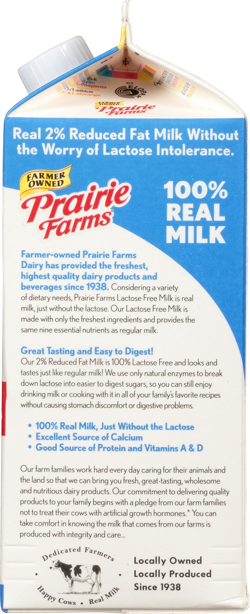 slide 9 of 12, Prairie Farms 2% Milkfat 2% Reduced Fat 100% Lactose Free Milk 0.5 gl Carton, 1/2 gal