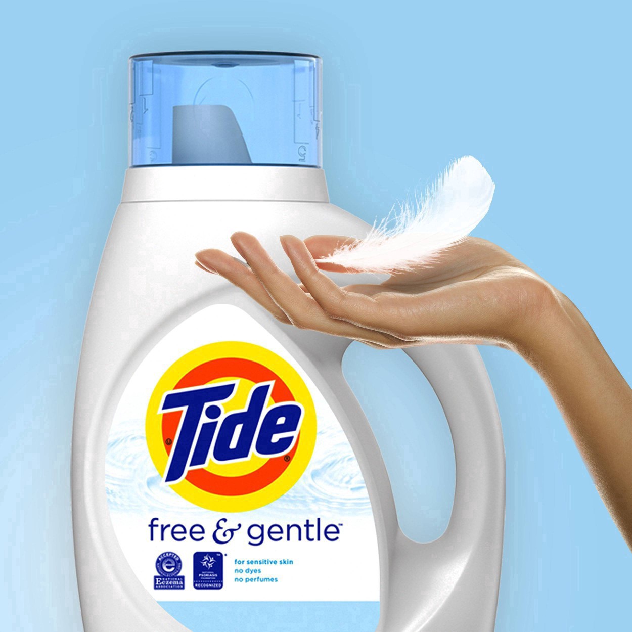 slide 32 of 59, Tide Free & Gentle Liquid Laundry Detergent, 64 loads 92 fl oz, 92 fl oz