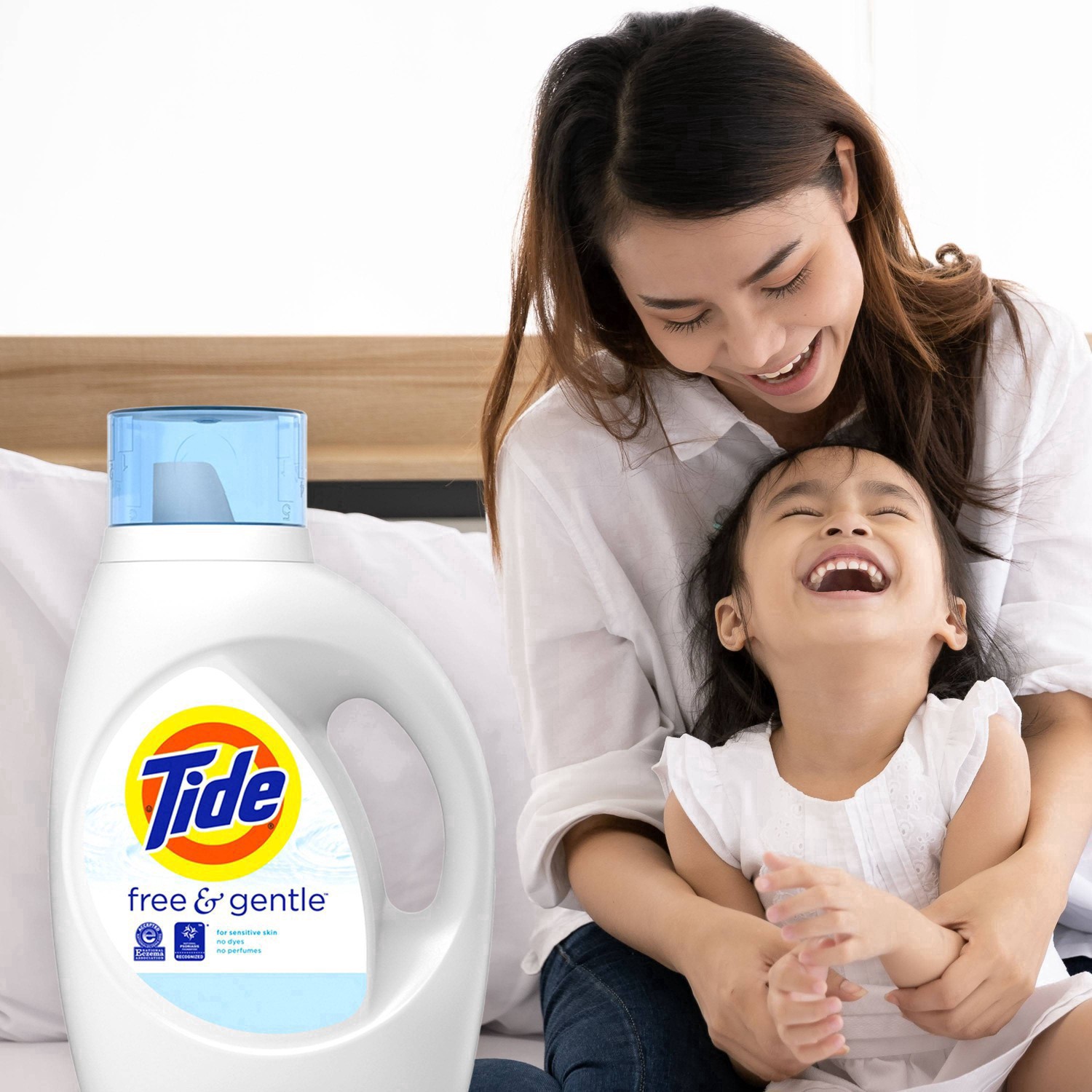 slide 13 of 59, Tide Free & Gentle Liquid Laundry Detergent, 64 loads 92 fl oz, 92 fl oz