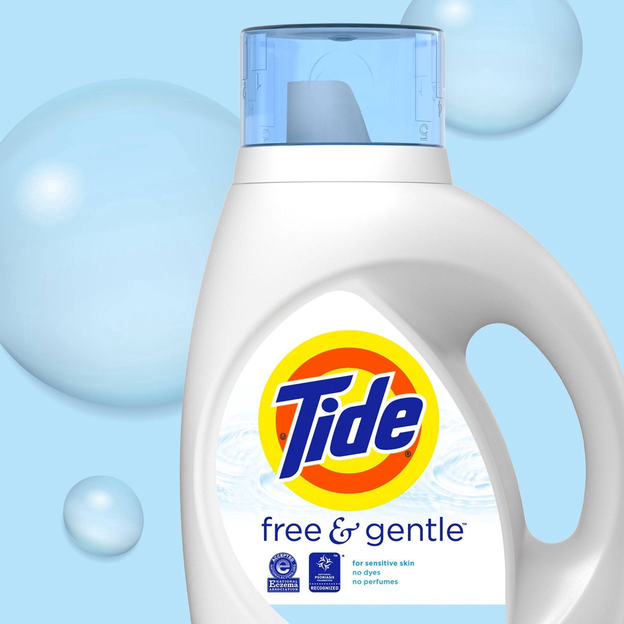 slide 54 of 59, Tide Free & Gentle Liquid Laundry Detergent, 64 loads 92 fl oz, 92 fl oz