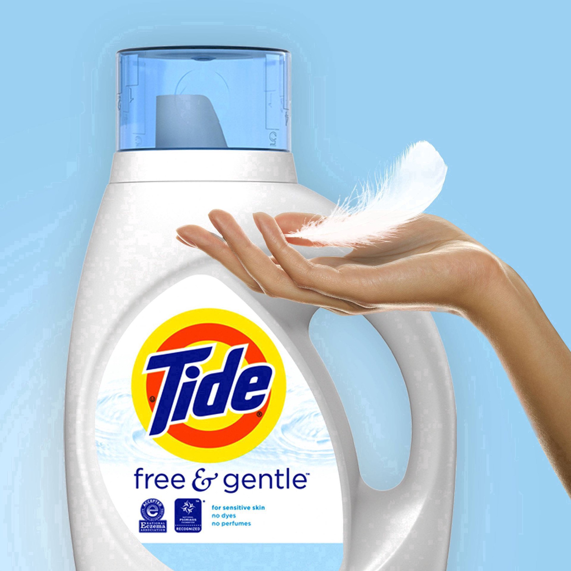 slide 29 of 59, Tide Free & Gentle Liquid Laundry Detergent, 64 loads 92 fl oz, 92 fl oz