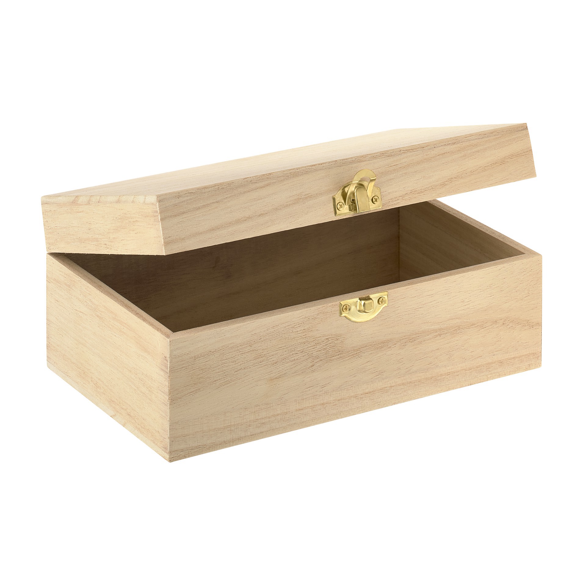 slide 3 of 4, 8.5" Wood Trinket Box By Make Market, 8.3 in x 5.2 in x 3.5 in