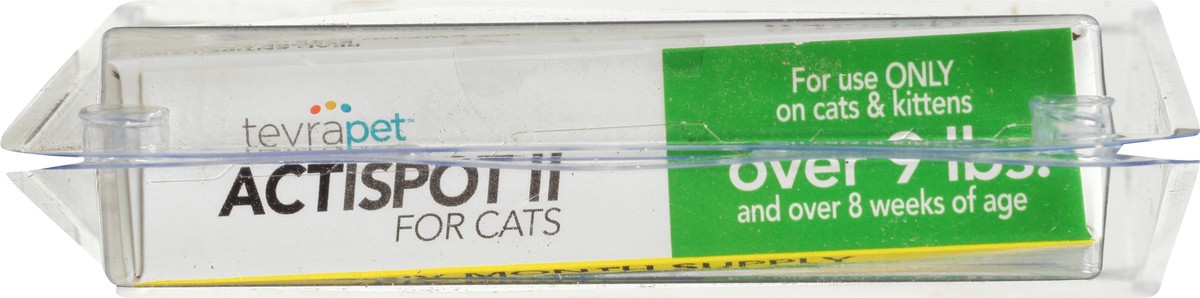 slide 2 of 9, Tevra Pet Actispot II Flea Drops for Cats Over 9 lbs, 6 ct