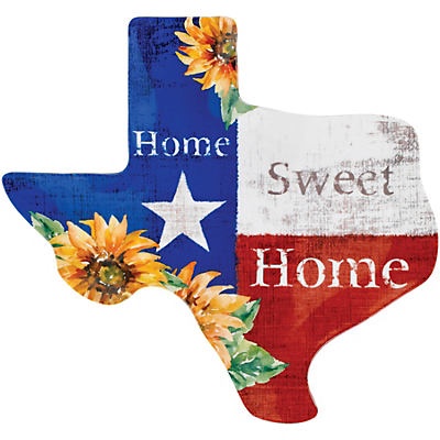 slide 1 of 1, Haven & Key Texas Shape Home Sweet Home Serve Tray, 1 ct