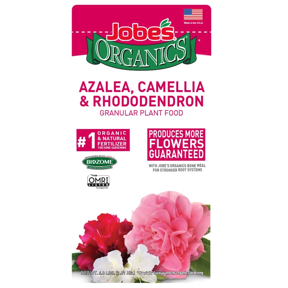 slide 1 of 1, Jobe's Organics Azalea, Camellia & Rhododendon Granular Fertilizer, 4 lb