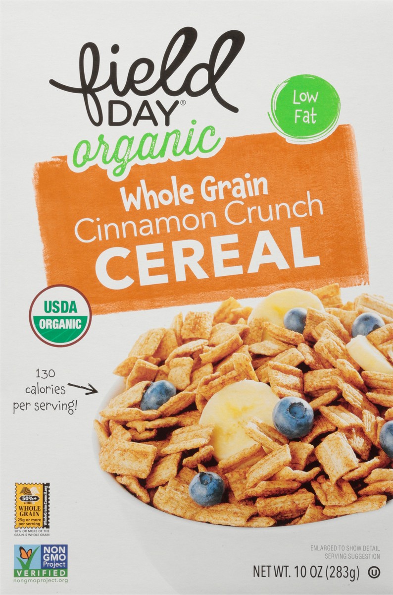 slide 13 of 14, Field Day Organic Whole Grain Cinnamon Crunch Cereal 10 oz, 10 oz