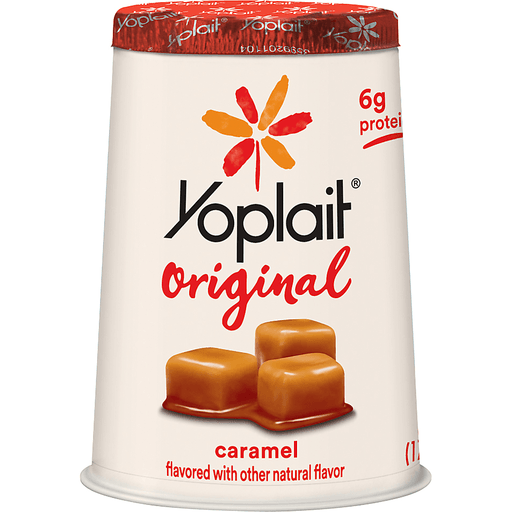 slide 1 of 5, Yoplait Original Caramel Low Fat Yogurt, 6 oz