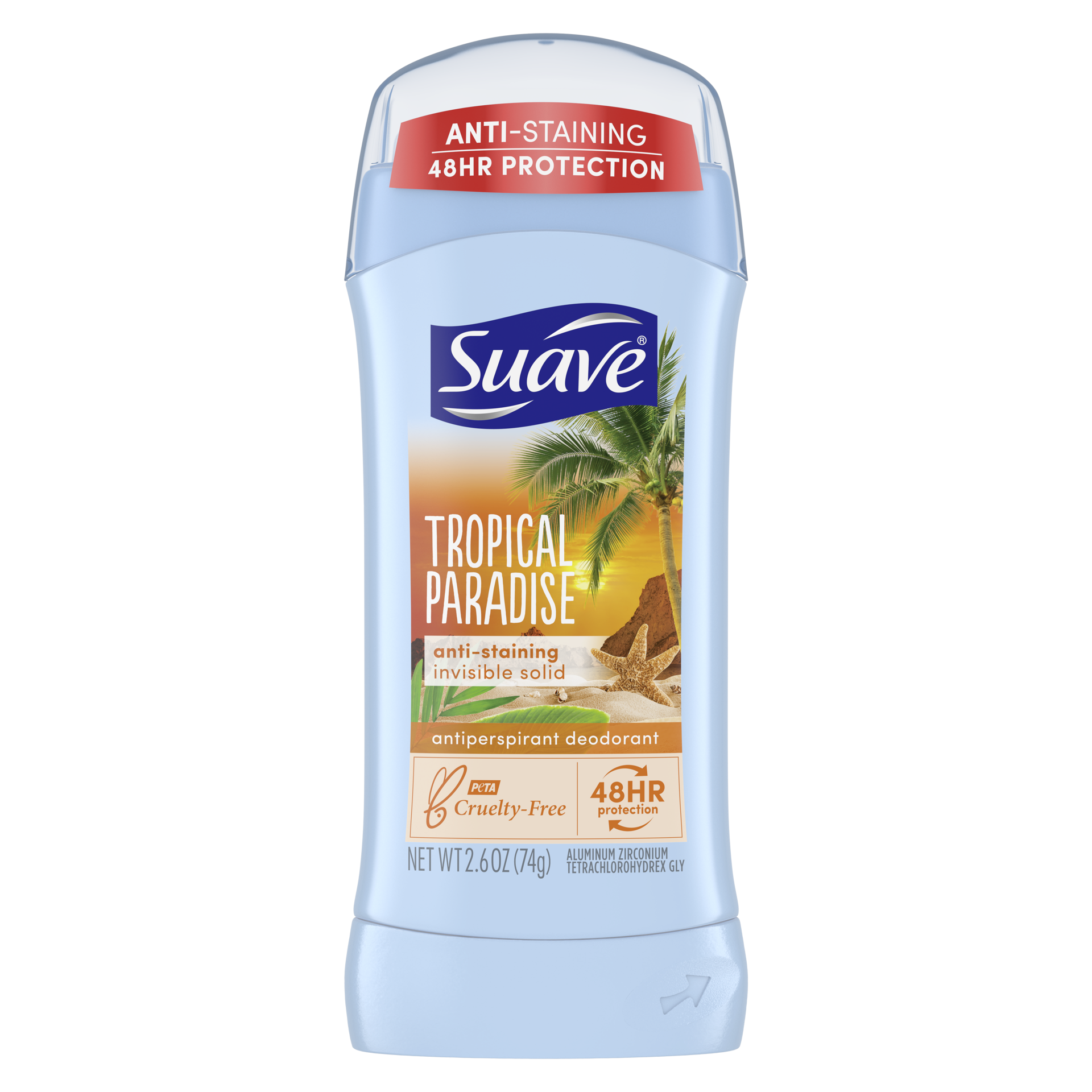 slide 2 of 4, Suave Deodorant Antiperspirant Stick Tropical Paradise, 2.6 oz, 2.6 oz