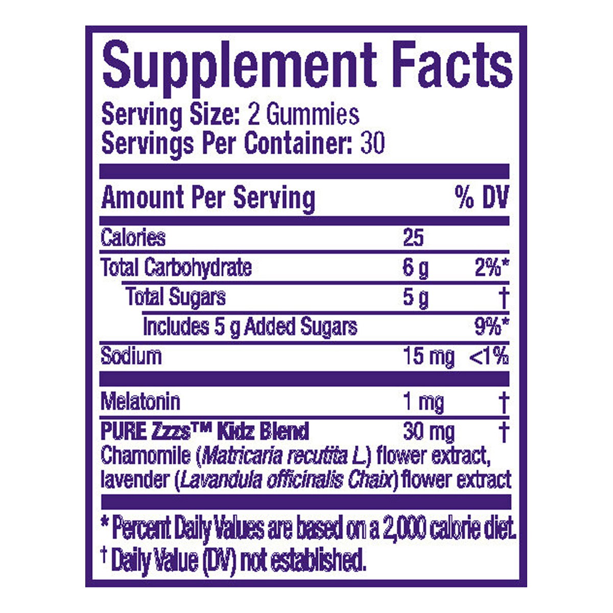 slide 9 of 9, VICKS PURE Zzzs Kidz Calming Sleep, Melatonin + Magnesium Sleep Aid Gummies for Kids and Children, Helps Your Child Fall Asleep Naturally, Low Dose Melatonin, Berry Flavored, 60 Gummies, 60 ct