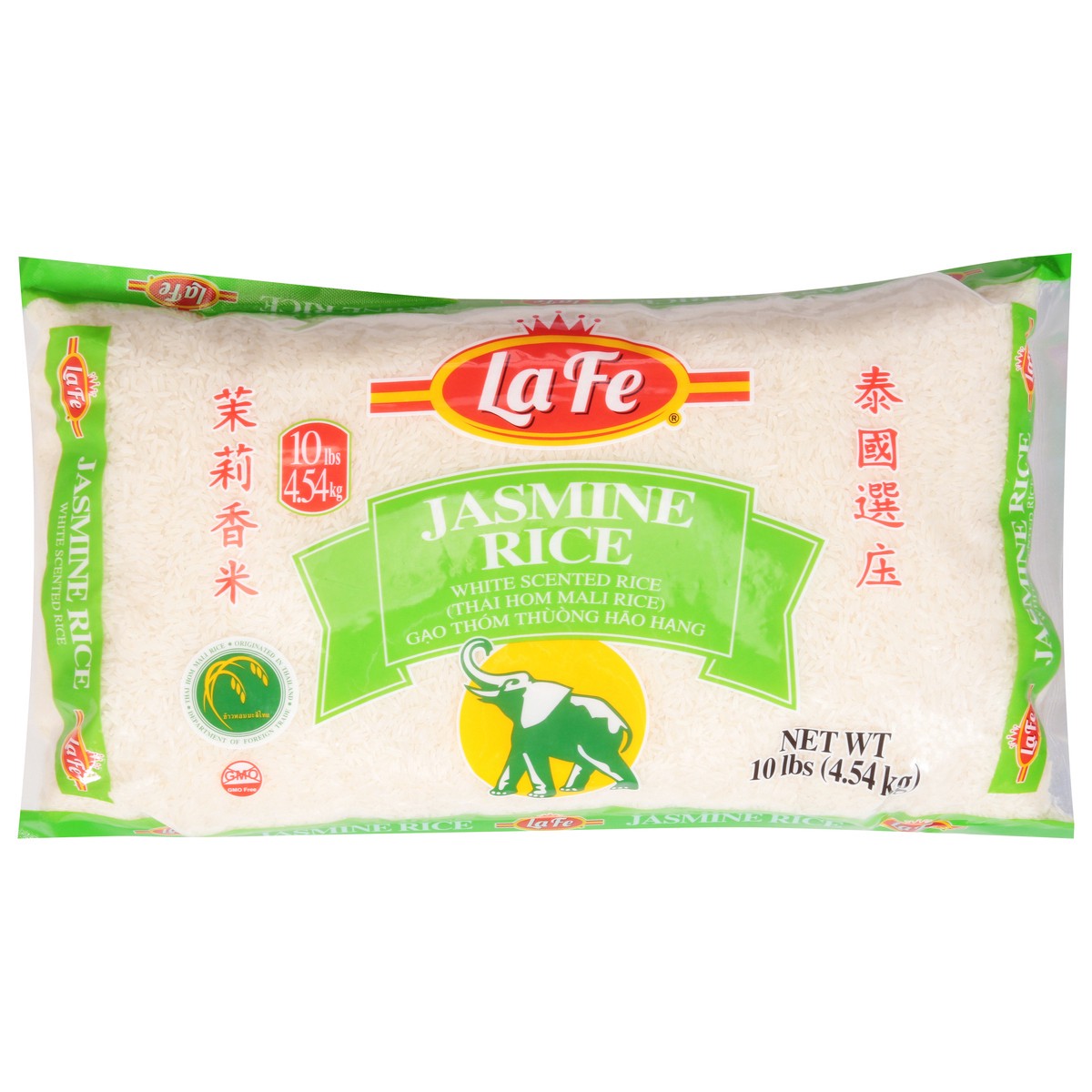 slide 2 of 14, La Fe Jasmine Rice - 10 lb, 10 lb