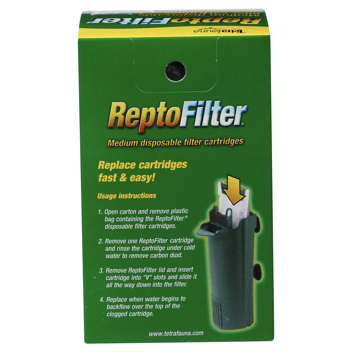 slide 2 of 8, Tetra Fauna ReptoFilter Filter Cartridges, Medium, 3 ct