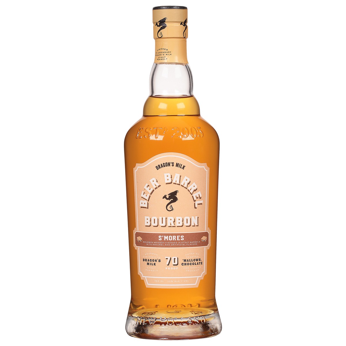 slide 1 of 9, Dragon's Milk Beer Barrel Bourbon S'mores Bourbon Whiskey 750 ml, 750 ml