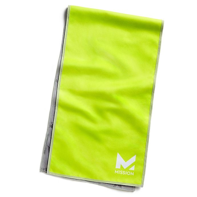 slide 1 of 2, Mission HydroActive On-the-Go Cooling Towel - Green, 1 ct