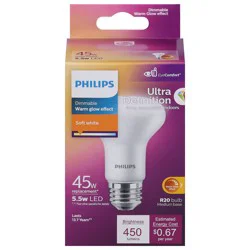 Philips 5.5 Watts Dimmable Ultra Definition Soft White LED Light Bulb 1 ea