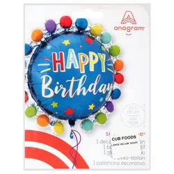 Anagram Happy Birthday Supershape Decorative Balloon 1 Each
