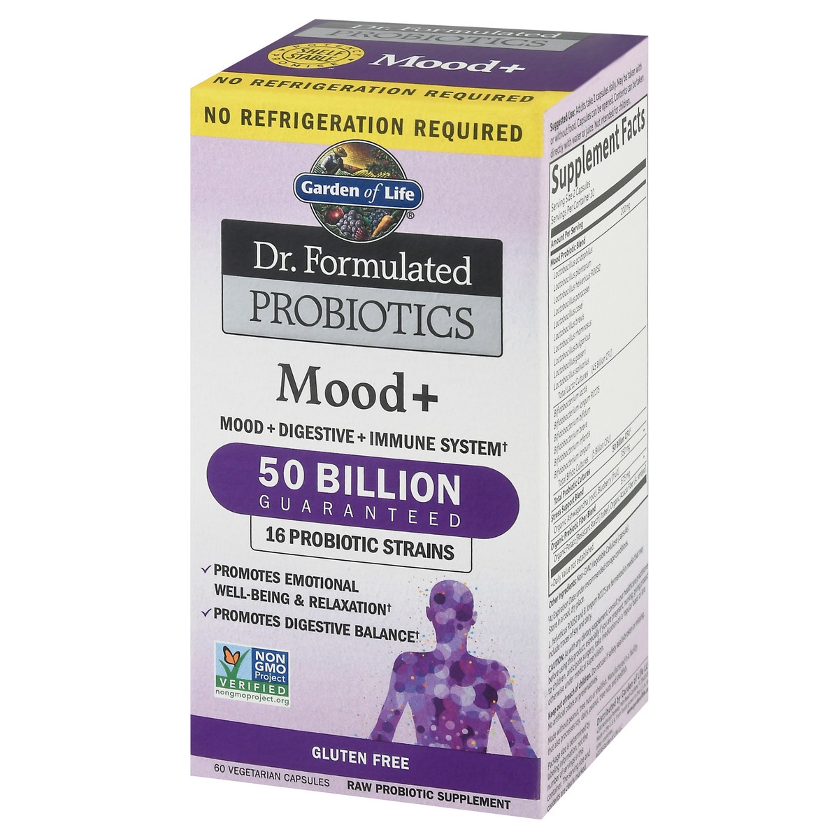 slide 3 of 9, Garden of Life Dr Formulated Probiotics Mood + Vegetarian Capsules 60 ea, 60 ct